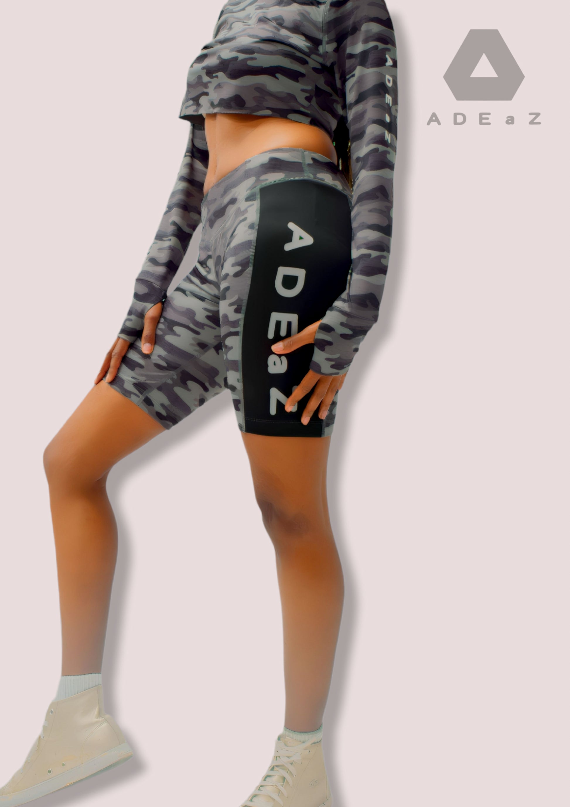 Ladies Camo Shorts: Fashionable camouflage-patterned shorts designed for comfort and style